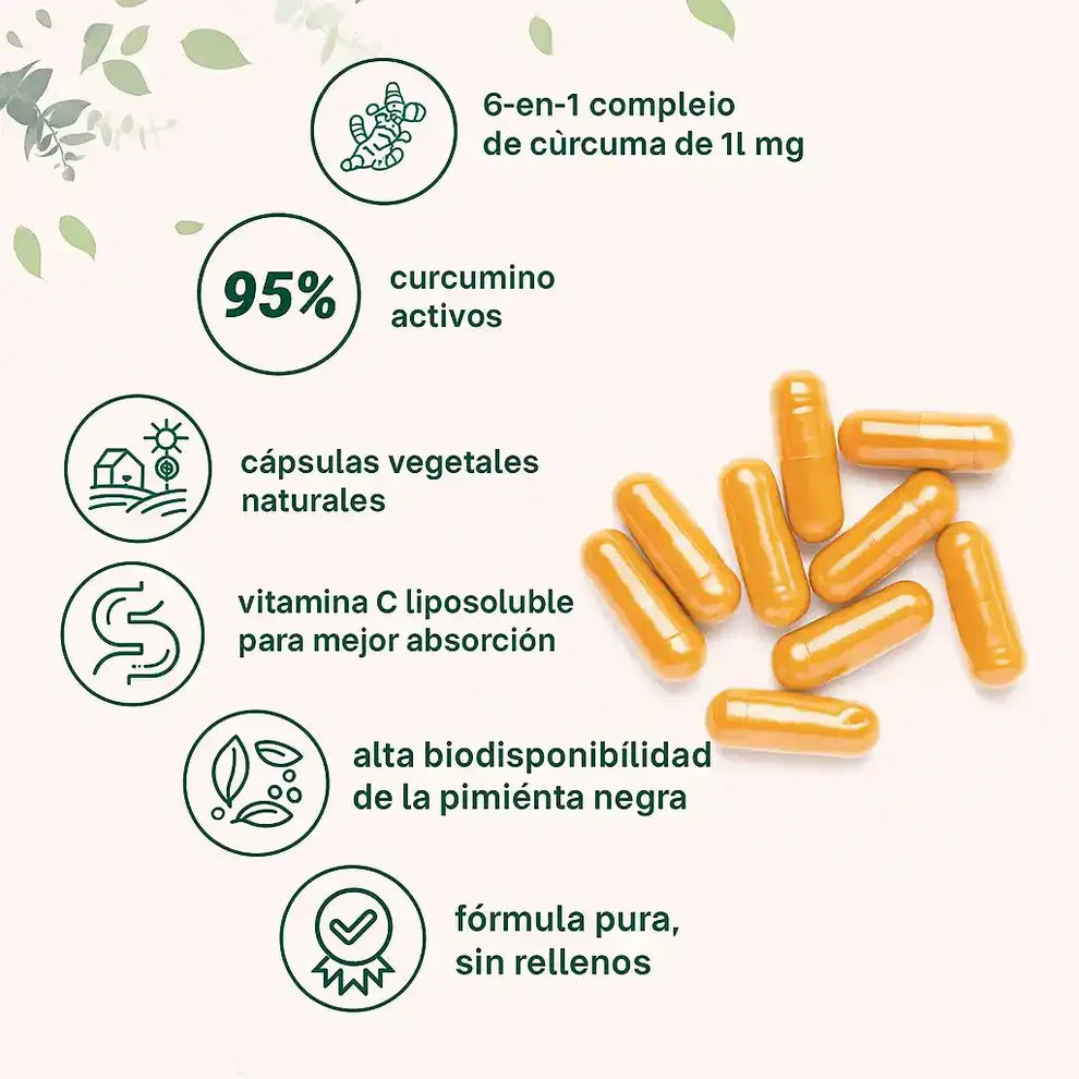 Turmeric Curcumin 95%: El antiinflamatorio mas potente