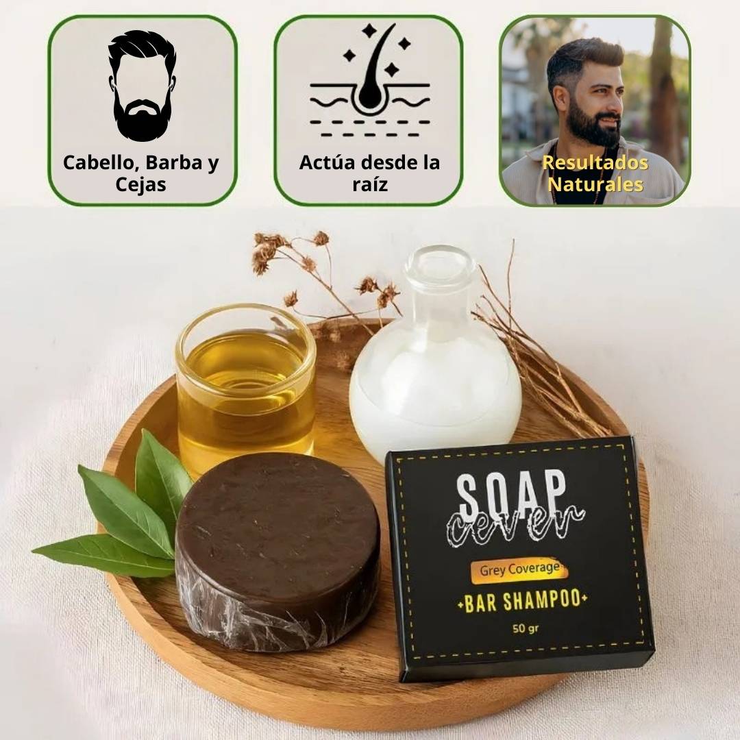 Soap Cover™ – Para barba, cejas y cabello más oscuros