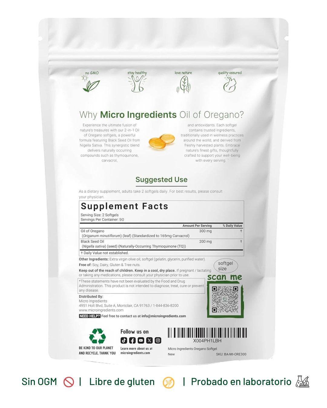 Aceite de Orégano con Aceite de Semilla Negra ™