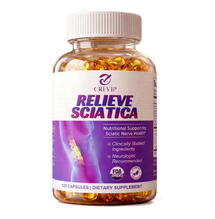 Frasco de Relieve Sciatica de CREVIP visto de frente