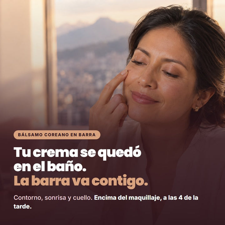 Tu crema se quedó en el baño. La barra va contigo.
