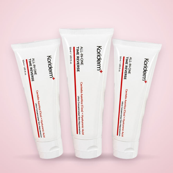 3 tubos de Koriderm ALL-IN-ONE Time Reverse de 50 ml