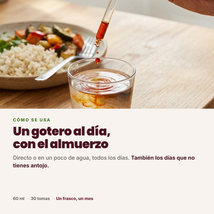 Un gotero al día, con el almuerzo