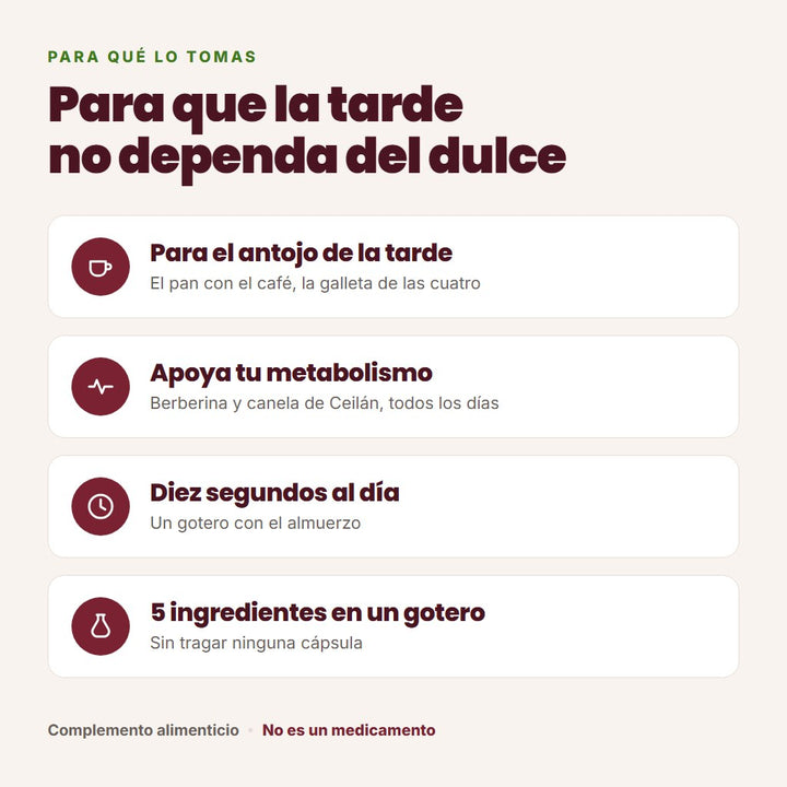 Para que la tarde no dependa del dulce