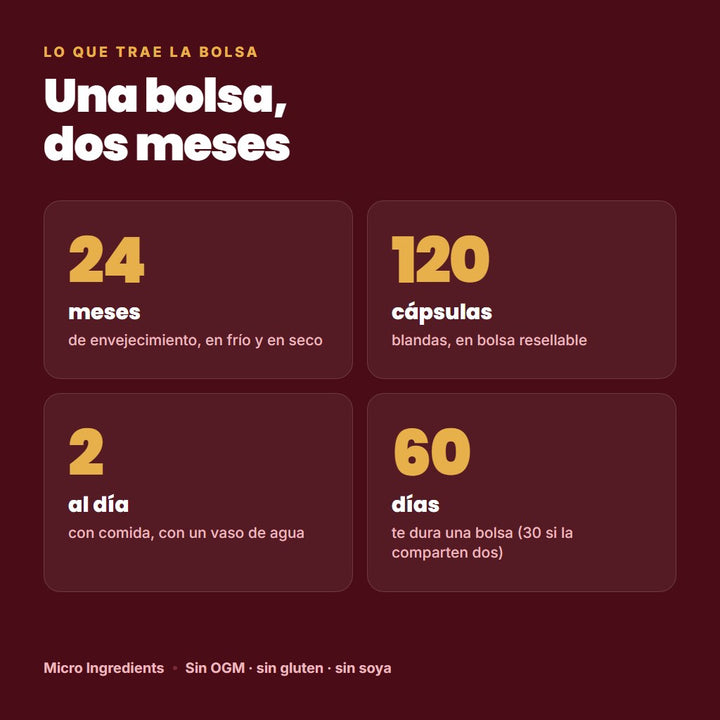 Qué trae la bolsa de ajo envejecido