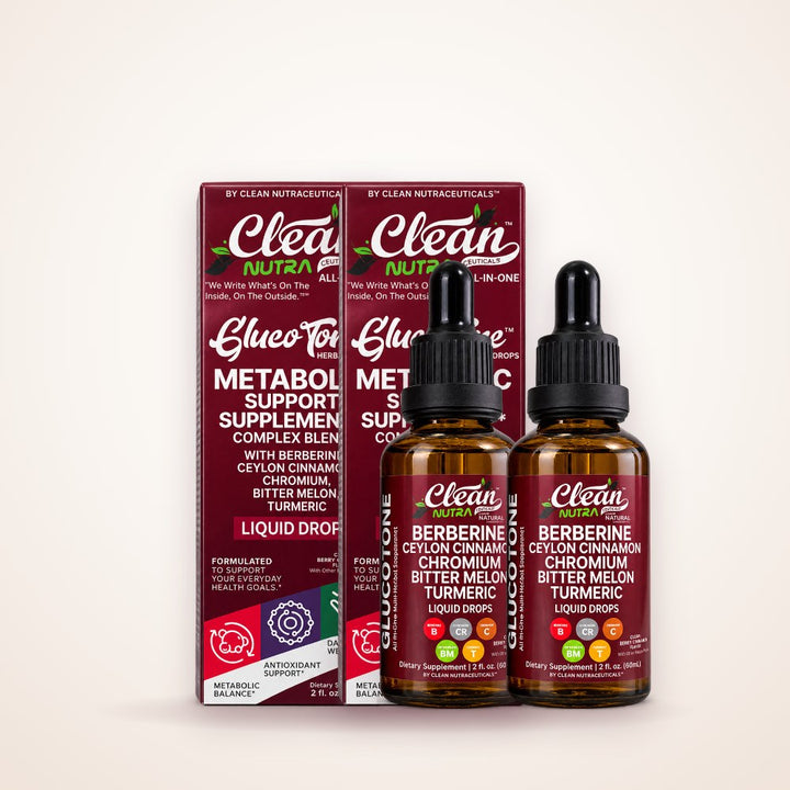 2 frascos de GlucoTone con sus cajas