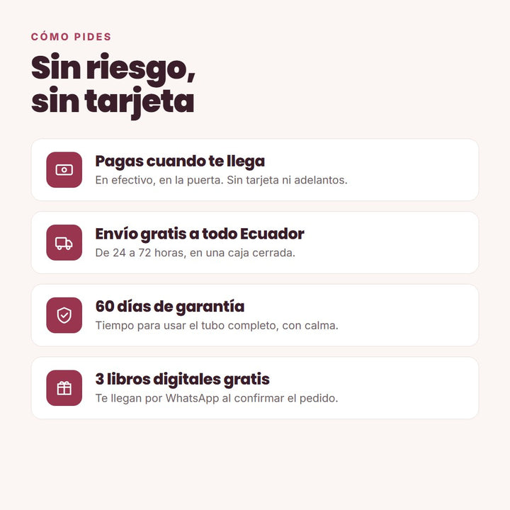 Pagas cuando te llega, envío gratis a todo Ecuador, 60 días de garantía