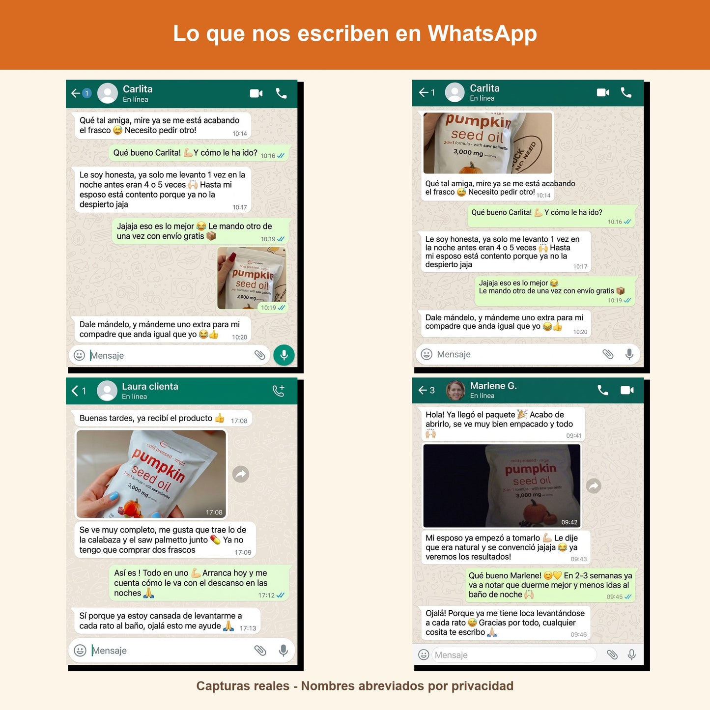 Lo que nos escriben en WhatsApp