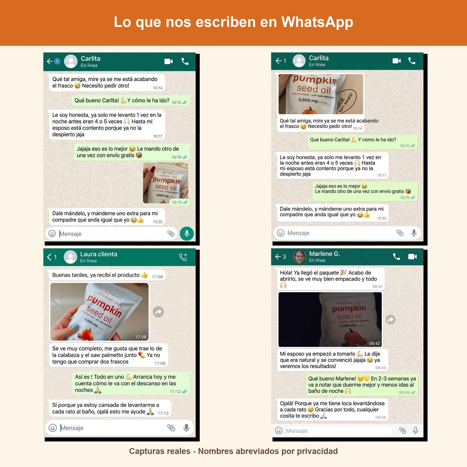 Lo que nos escriben en WhatsApp