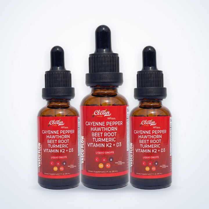 Tres frascos de Vascu Flow de 30 ml